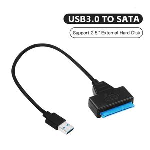 Laptop-Adapter, Ladegeräte, USB 3.0 zu SATA-Kabel, unterstützt 2,5 Zoll externe HDD, SSD, Festplattenadapter, Computer-Anschluss-Konverter 231007