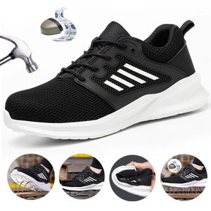 Safety Shoes Breathable Light Shoes Are Unisex Black Safety Shoes Wear-resistant Overshoes Casual Shoes for Men and Women Protective Shoe 231007