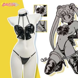 Anime Sailor Moon Cosplay Tsukino Usagi Cosplay Costume badkläder outfit kvinnor sexig bikini halloween festdräkt för womencosplay