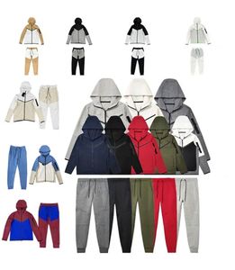 Teknisk fleece -spårdräkt Fotbolls blixtlås Jackor Sportbyxor Uppsättningar Designer Tracksuits Jogger Leisure Trousers Track Suit Woman Brodered Letter