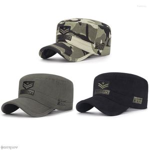 Ball Caps Camoflage Flat Top Hat Men Bawełniane haftowane kamuflaż Summer Army Corps Cap Military Baseball Tactical Us