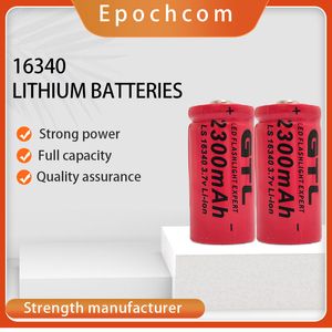 cr123 gtl 16340 2300mah 3 7v batteria al litio ricaricabile Batteria per penna laser torcia elettrica