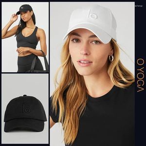 Bonés de bola com um logotipo Yoga Bordado Chapéu Hardtop para Homens e Mulheres Cap Moda Europeia Casual Protetor Solar Sol