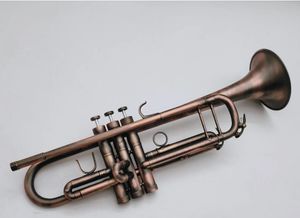 Real Pictures Bb Trumpet Antique Copper Plated Custom Logo With Case Accessories Free Shipping