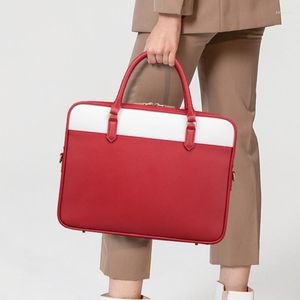 Evrak çantaları deri çantalar kadın evrak çıtası kadın avukat bilgisayar resmi 14 iinch dizüstü bilgisayar bga omuz crossbody çanta moda