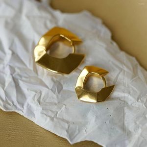 Orecchini a cerchio Mini geometrici per donna Colore oro e argento Orecchini in metallo ramato Gioielli di moda Regali per feste Design classico
