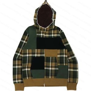 Billiga hajar hoodies full zip up mens kvinnor mode män deisigners svart vit jacka man hög kvalitet casual tröjor sta hoodies