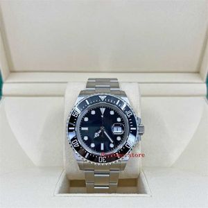 Luxury Watch Swiss Wristwatches With Box rostfritt stål Datejust Perpetual med logotyp y 2023 Rolaxes Clean 126600 Sea Dweller 43mm Steel Black Bezel Red Th11