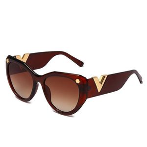 Cat Eye Leopard Print Sunglasses Women Brand Design Retro Triangle Sun Glasses Female Shades Ladies Letter Eyewear UV400297v