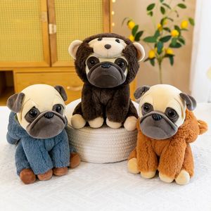 Plush Dolls Lovely Funny Sharpei Dog Doll Cute Stuffed Animals Puppy Wear Clothes Plushies Toy Kawaii Soft Kids Toys for Girls Boy 231007