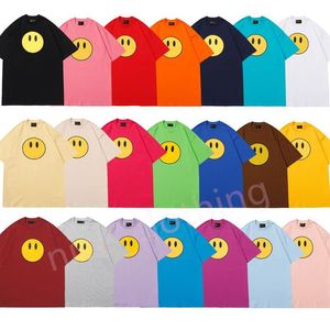 Mens Designer T-shirt Marca de Luxo Tees Imprimir Sorriso Rosto Camisetas Mulheres Verão Manga Curta Casual Streetwear Tops Roupas Cloth286z