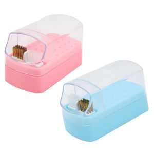 Nail Treatments Drill Bit Cleaner Holder Bits Cleaning Brush Case Portable Stand Display for Art Beginner Salon 231007