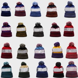 Newest Baseball Beanies Basketball Hats American Football 32 Teams Sports Winter Knitted Caps Factory directly Accept Mix Order 12 LL