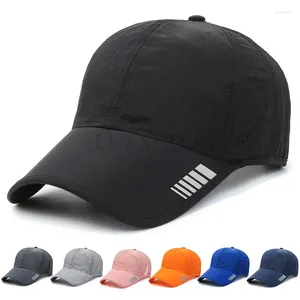 Ball Caps Summer Light Baseball Cap Men Hat Mesh Sun High Quality Polyester Thin Simple Solid Women Sports