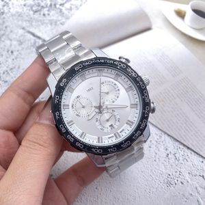 Tisso Wrist Watches for Men 2023メンズウォッチ6針のすべてのダイヤルワークQuartz Wastch Top Luxury Brand Chronograph Clock Steel Strapファッションホリデーギフトモントレ