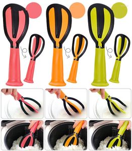 Löffel 1PC 3 in 1 Küchenzubehör Mischen Chop Reis Scoop Multifunktions-Kunststofflöffel Egg Beater Sauce Mixer Werkzeuge OK 0489