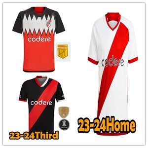 23 24 River Plate Fußballtrikot Heim Auswärts LANZINI FERNANDEZ BARCO Palavecino BORJA 2023 M. SUAREZ DE LA CRUZ LIBERTADORES Fußballtrikots