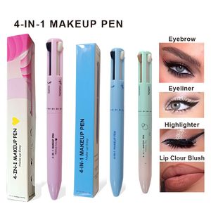 Multifunctional 4 in1 Makeup Pen Eyebrow Pencil Waterproof Lasting Easy Ware Eyeliner Not Blooming Colorfast Natural Cosmetic Pen