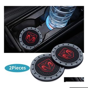 Vehicle Heating Cup Vehicle Heating Cup 2 Pcs 2.75 Inch Car Interior Accessories Anti Slip Mats For Dodge Drop Delivery Mobiles Motorc Dhvui