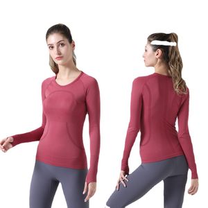 LL 2.0 nuova maglietta da yoga a maniche lunghe da donna che corre TO street blazer sportivo traspirante fitness yoga wear
