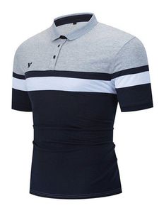 Maßgeschneiderte T-Shirts Polos 082 Drei farblich passende Herren-Kurzarm-Knopfdruck-Casual-Pullover-Poloshirt POLO-Shirt