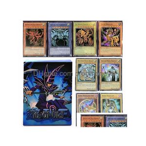 66 st engelska Yu Gi Oh-kort Yuh Yu-Gi-Oh-kortspelande spel Trading Battle Carte Dark Magician Collection Kids Christmas Toy Y1212 Drop Deli