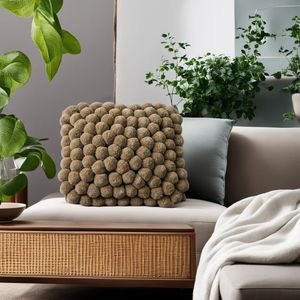 CushionDecorative Pillow Nordic Style Pillowcase Decorative Pillows For Sofa Chair Cushion Cover Handmade Plush Yarn Ball Case Living Room 231009