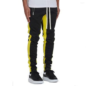 Calças masculinas de algodão ginásio magro correndo leggings corredores streetwear casual calças magras masculino treinamento treino fitness sweatpants