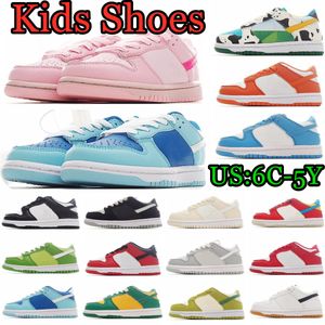 Kinderschuhe, Kleinkind-Turnschuhe, Designer-Trainer, Panda, klobig, rosa, niedrig, Mädchen, Jungen, Häfen, Baby, Lauf-Basketballschuh, Retro-Schwarz, für Kinder, Jugendliche, Kleinkinder