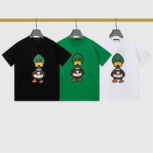 2022SS designer t shirt whole top embroidery craft ducks Comfortable breathable joint design mens shirts 100%cotton womens tsh246K