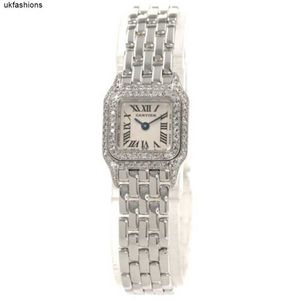 الساعات الفاخرة CT Watch Men/Womens CT CT Mini Panthere Pezel Diamond Watches WF3210F3 K18 White Gold/K18WG Ladies HBFQ