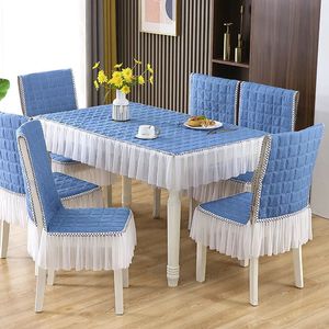 Table Cloth 2023 Modern Simple Stringular Dining Tableloths Cair Cover Cover Solid Color Lace Backrest Cushion Cushion SEAT 231009