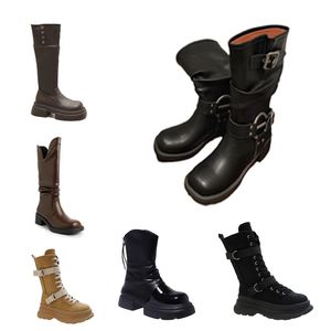 designer Boot Fall Winter warm shoes for women black brown booties outdoor boots eur 36-40