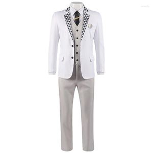 Men's Tracksuits Anime Blue Lock Cosplay Jacket White Shirt Vest Pants Tie Episode Nagi Reo Mikage DK School Uniform Halloween Costume