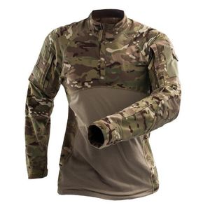 Army Tshirt Men Men T-Shirt TAKTIALNY ZIELONY ZIELONY CAMOSKA WALKA WOJSKA TAKI MĘŻCZYZNA BAWEGO DŁUGO S CIRTA Kamuflaż Mężczyzna 2325h