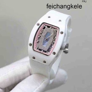 MILLES tittar på Richads Mile Superclone Luxury Mens Mechanics Richa Wristwatch Guan Xiaotongs Samma keramiska mode ihåliga automatiska mekaniska kvinnors diamant i