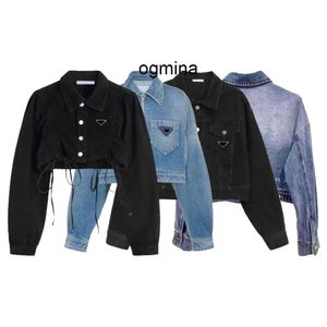 Luxus 5A Designer Damen Jacken Denim Mantel Damen Knopf Buchstaben Frühling Herbst Stil Slim für Lady Outfit Frau Jeans Übergröße Classcia Windjacke Mäntel Veste Femm