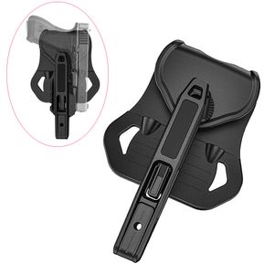 Taktiskt pistolhölster Kompakt pistolbärare för dubbel stack g 9mm/SW40/357 holsters lämplig för både vänster och höger händer airsoft jaktfodral