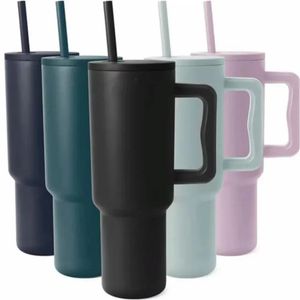 Termoser hög kapacitet bilvattenkopp Big Mac 40oz rostfritt stål kall isolering med handtag Hydroflask Kettle 231009