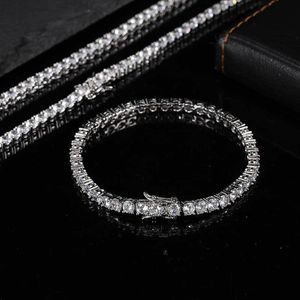 Jewelry bracelets 5mm 6mm Tennis chains Design for Women Men Titanium Steel Bracelet with CZ diamond Lover Gold Silver Rose Fashio261L