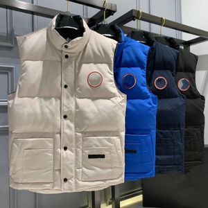 Diseñadores de chaleco de chaqueta para hombre y mujeres con chaleco de collar espeso y cálido