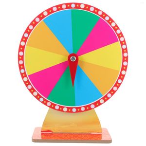 Trädgårdsdekorationer Rund grupp Raffle Wheel Roulette Board Party Supplies för vuxna Kids Game Props Luck Visa vuxen Fortune Rotatable