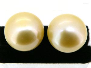 Studörhängen Naturlig 10,5 mm BERAD Champagne South Sea Pearl Earring 18K Yellow Gold