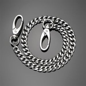 Łańcuchy punkowe metalowe spodnie ze stali nierdzewnej łańcuch talii mężczyźni kobiety kluczowe portfele dżinsy unisex hip-hop biżuteria prezent 232v