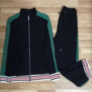 21SS Projektanci Kurtki Haftowe litery Tracki Czerwony Stripe Patchwork Podwójne ubrania Streetwear Coats Zewnętrzna odzież ME259Z