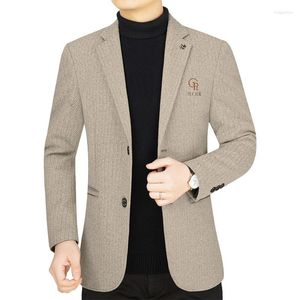 Herrenanzüge Mittleren Alters Formelle Kleidung Jacke Business Casual Einzelanzug Männer.