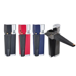 Click Tobacco Torch Lighter Smoking Metal Pipes Butane Vaporizer Windproof Flame Jet Lighters Dry Herb With Screen Mesh and Lid Mix Colors