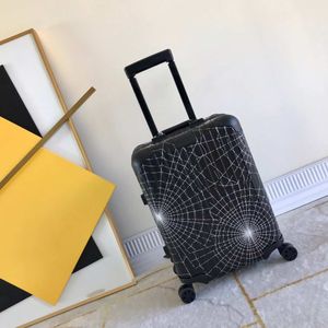 Designer-Kofferkoffer, Vintage-Gepäckset, Gepäckrollen, Trolley-Koffer, Rollwagen, 20 Zoll, Herren-Koffer, Damen-Kastentasche, Reisekoffer