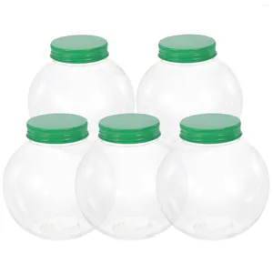 Storage Bottles Christmas Candy Jar Party Treats Bottle Plastic Ball Shaped Beverage Clear Containers