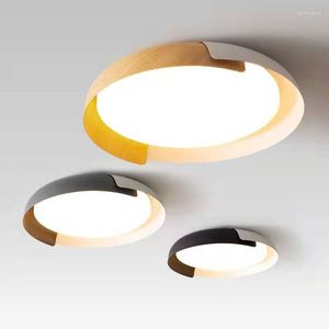 천장 조명 현대적인 LED 조명 거실 침실 식당 식당 부엌 간단한 둥근 검은 광택 스마트 원격 실내 장식 램프
